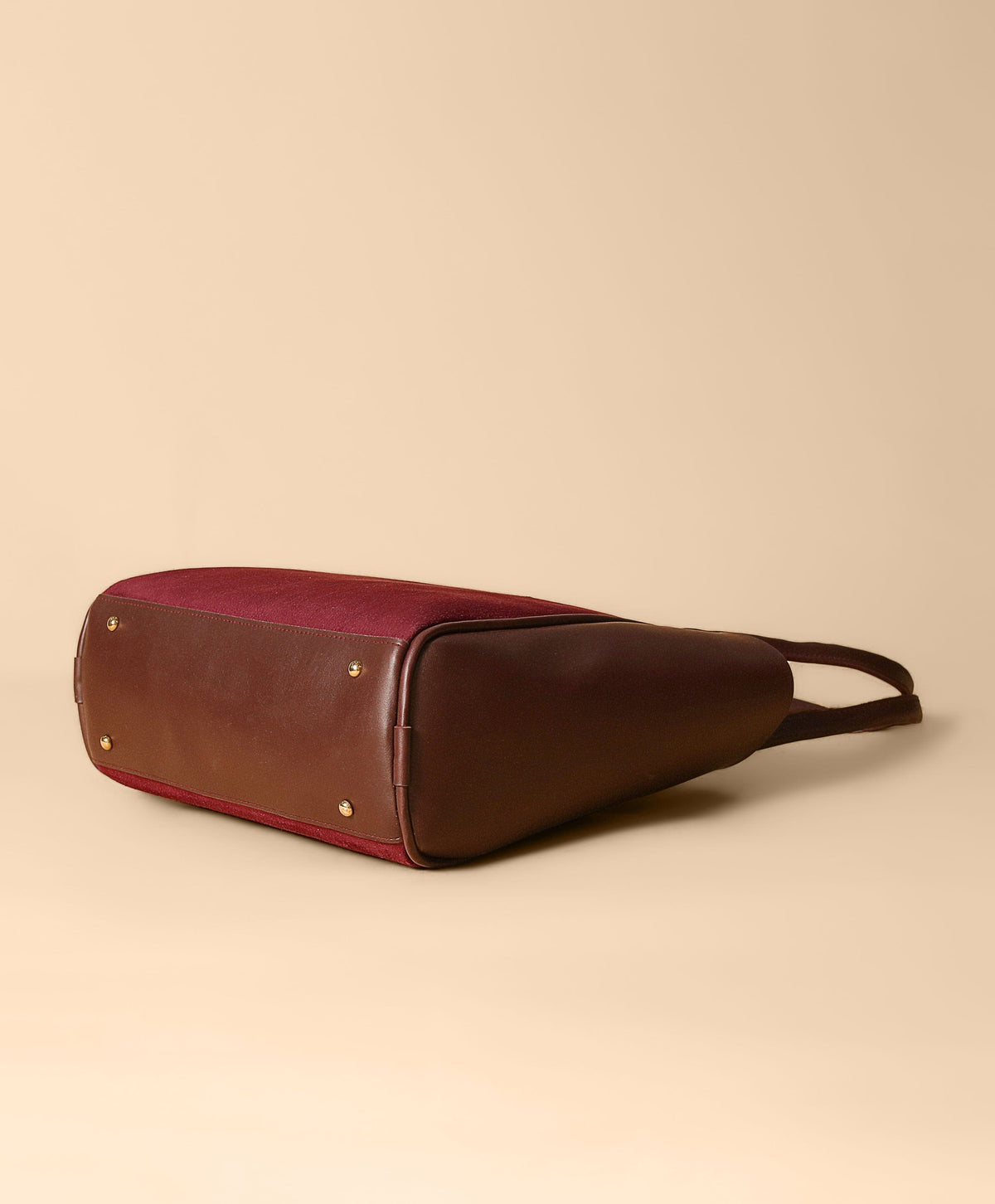 Women's Suede Tote Bags (Maroon)