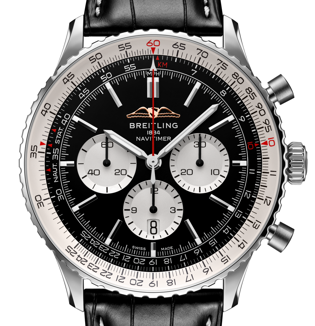 Breitling Navitimer B01 46mm Watch with Black Dial