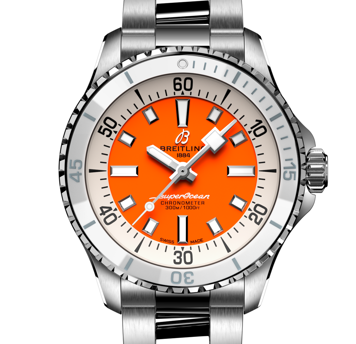Breitling Superocean Orange Watch, 36mm