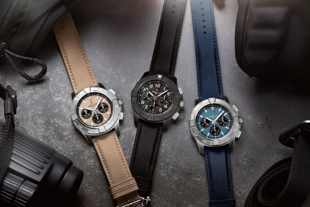 Breitling Avenger B01 Chronograph 44mm Watch with Blue Strap