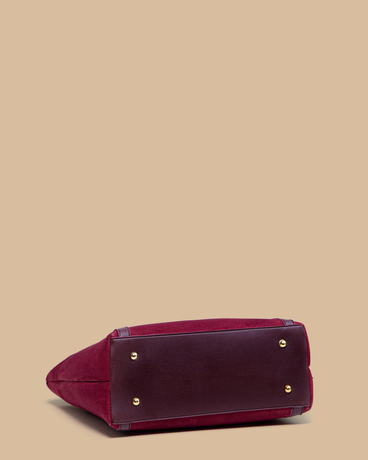 D-VINE Mini Tote Bag (Burgundy Suede)
