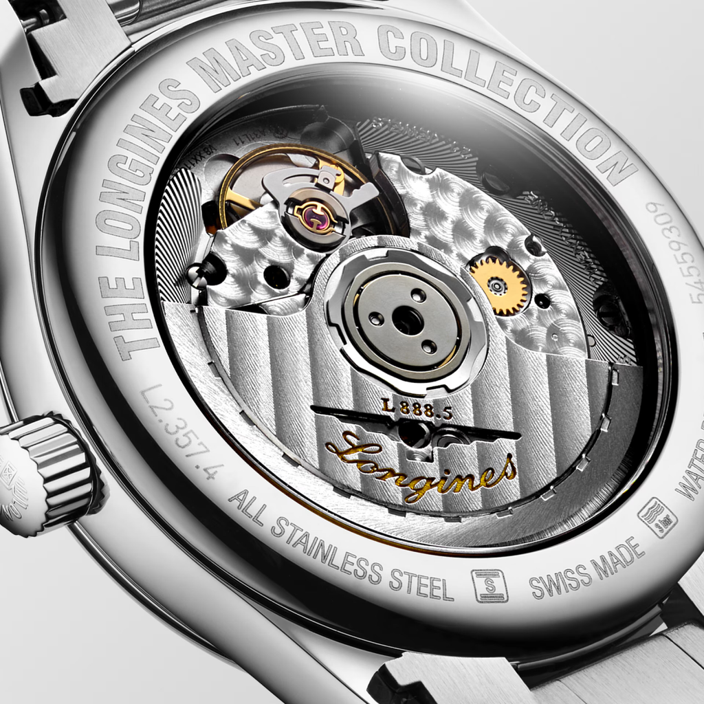 Longines Master 34mm Watch with Stainless Steel Bracelet