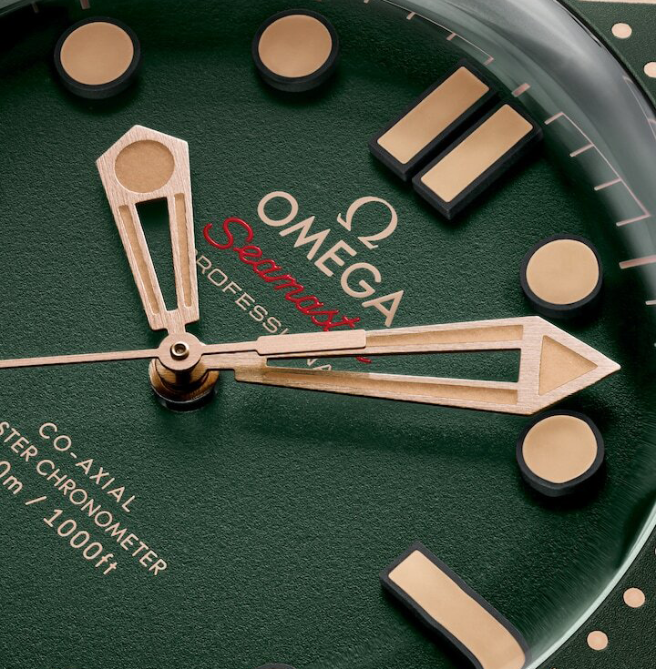 OMEGA Seamaster Diver 300m, 42mm with Green Rubber Strap