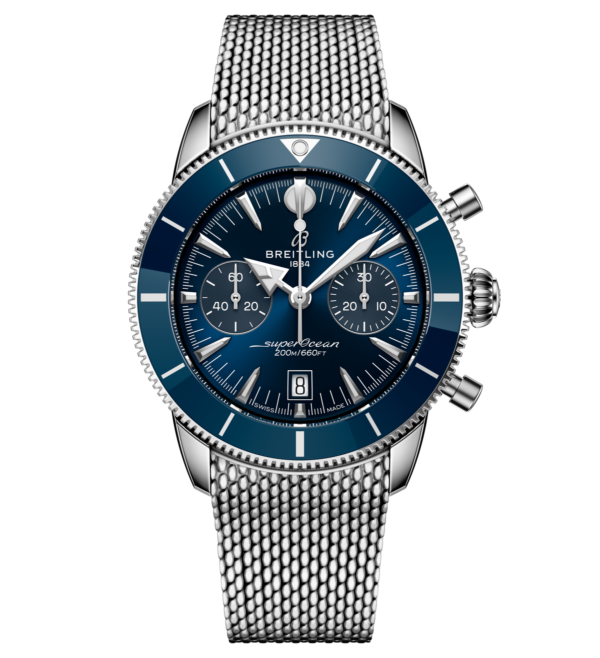 Breitling Superocean Heritage B01 Chronograph 42 Watch with Blue Dial