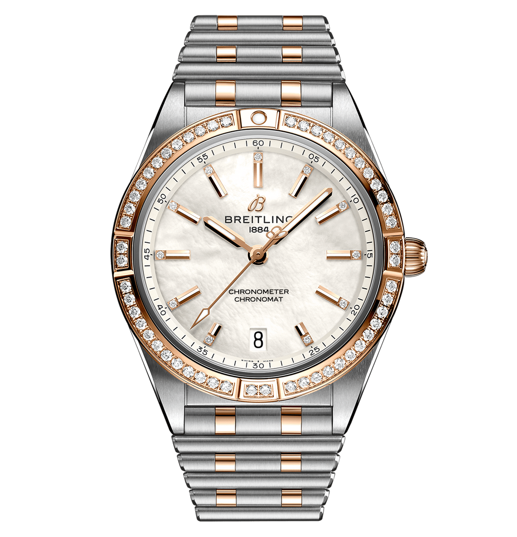 Breitling Chronomat Automatic 36mm Watch with Mother of Pearl Dial