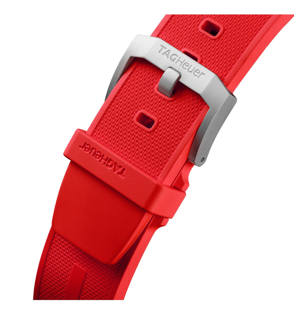 TAG Heuer Formula 1 Men's Quartz Chronograph Red Dial and Rubber Strap Watch