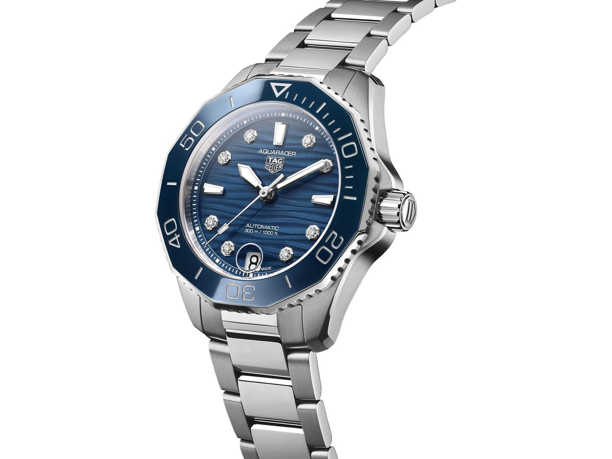 TAG Heuer Ladies' Aquaracer Professional 300, 36mm with Blue Diamond Dial