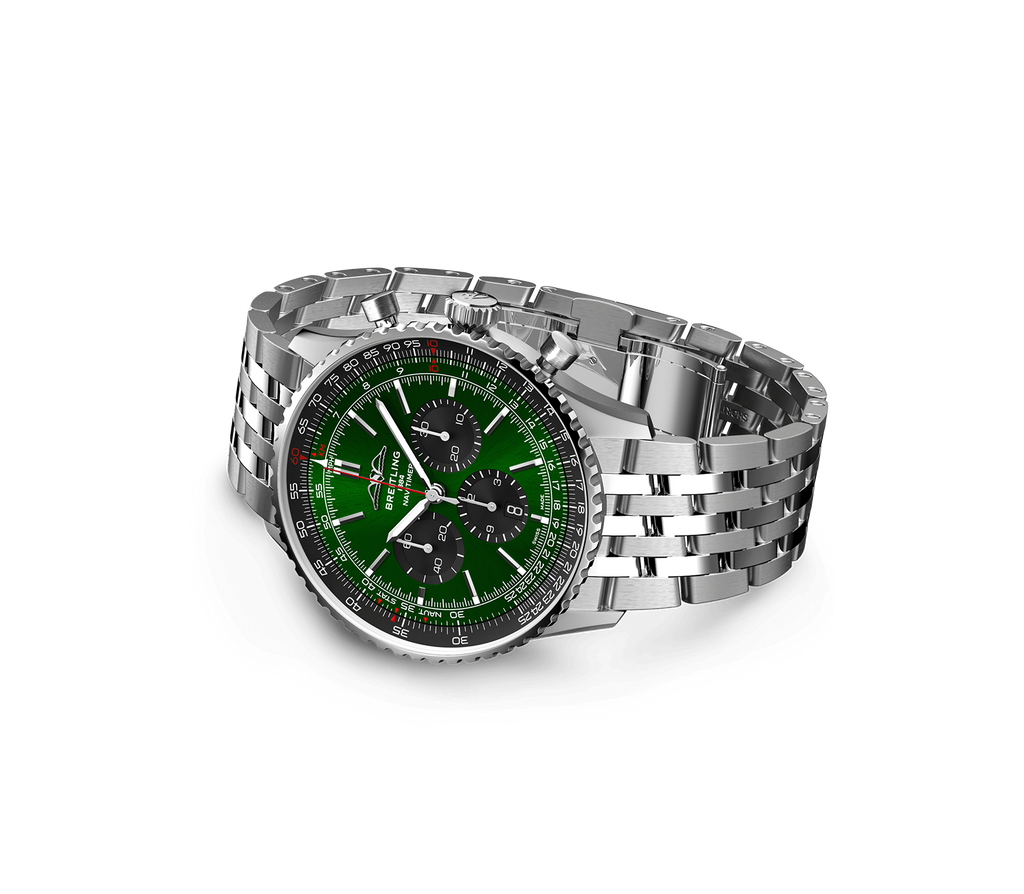 Breitling Navitimer B01 Watch with Green Dial, 46mm