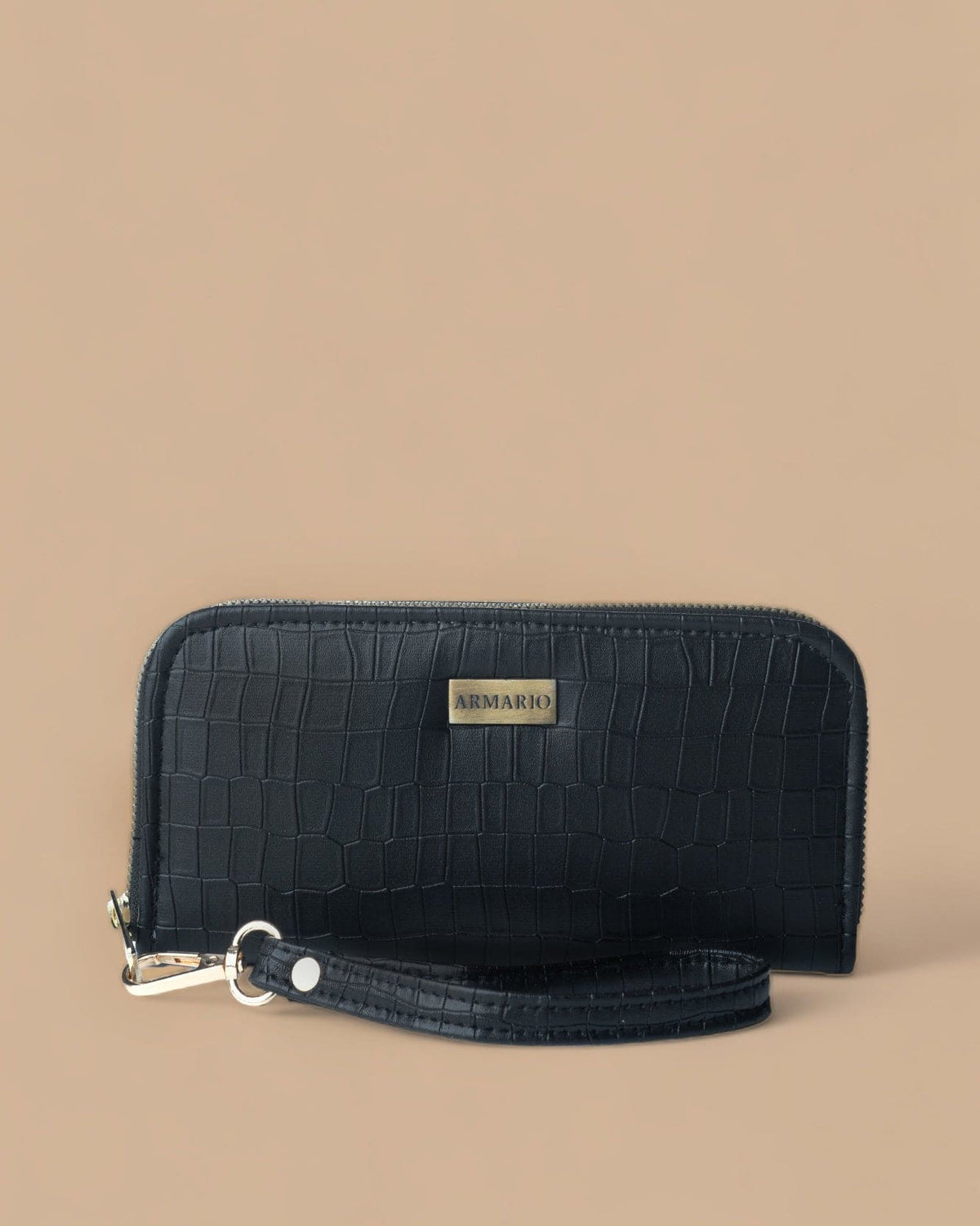 Women Wallet Clutch ( Black Crocodile)