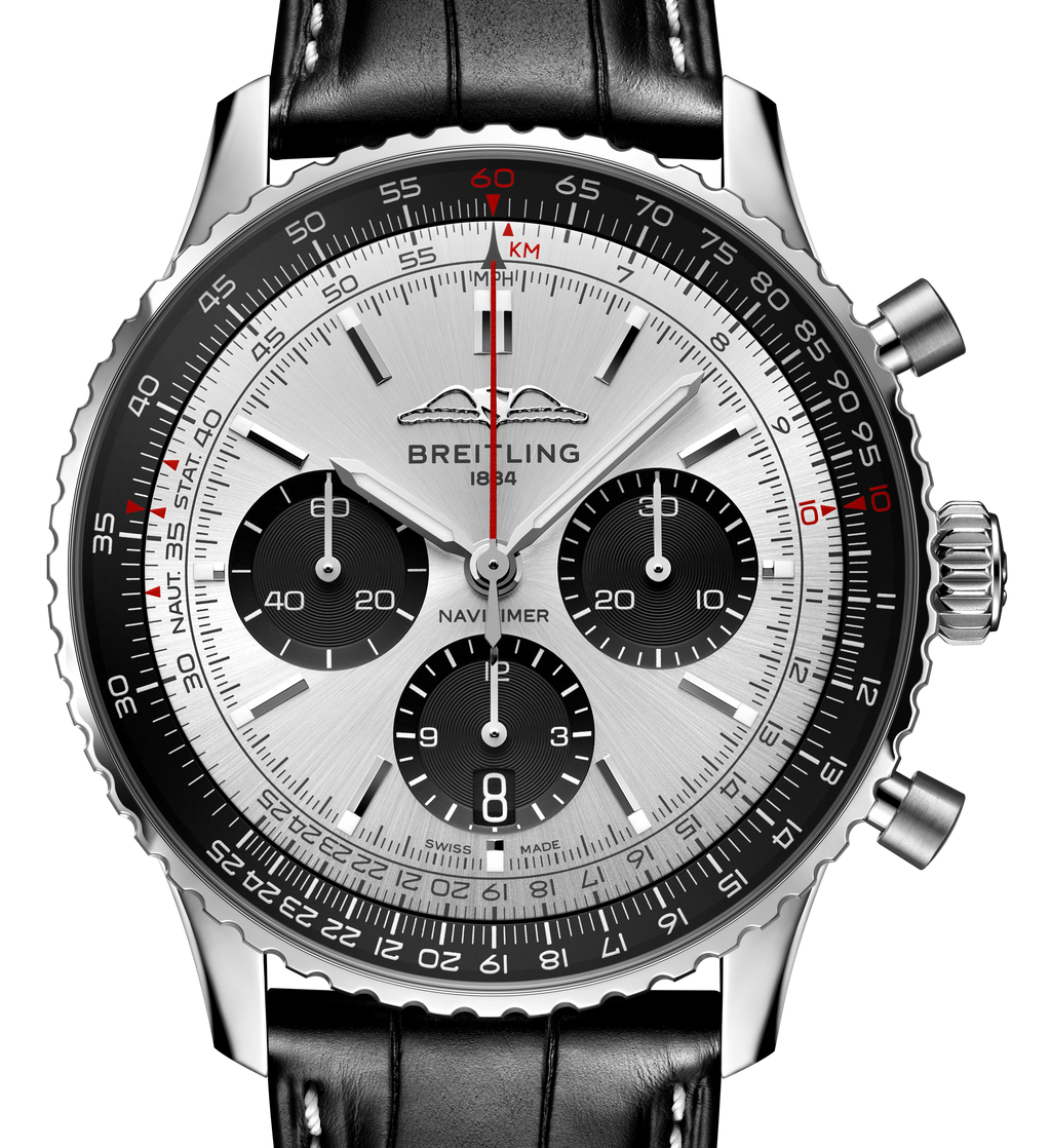 Breitling Navitimer B01 43mm Watch with Silver Dial
